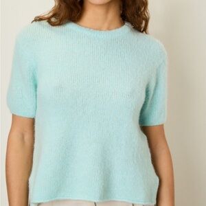 American Vintage Sky Blue Crew Neck Sweater